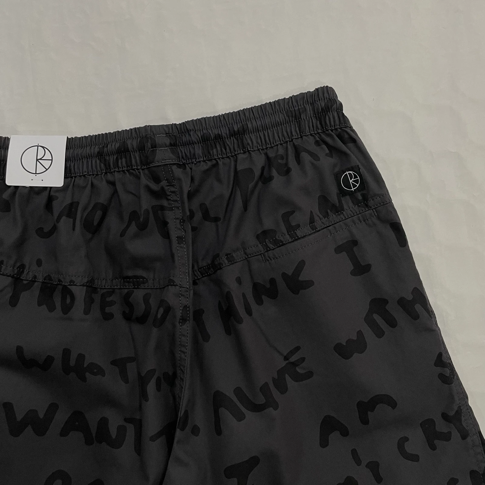 Skate Co Fleece Pants - Sad Notes Surf Pants (Graphite) – photo 9